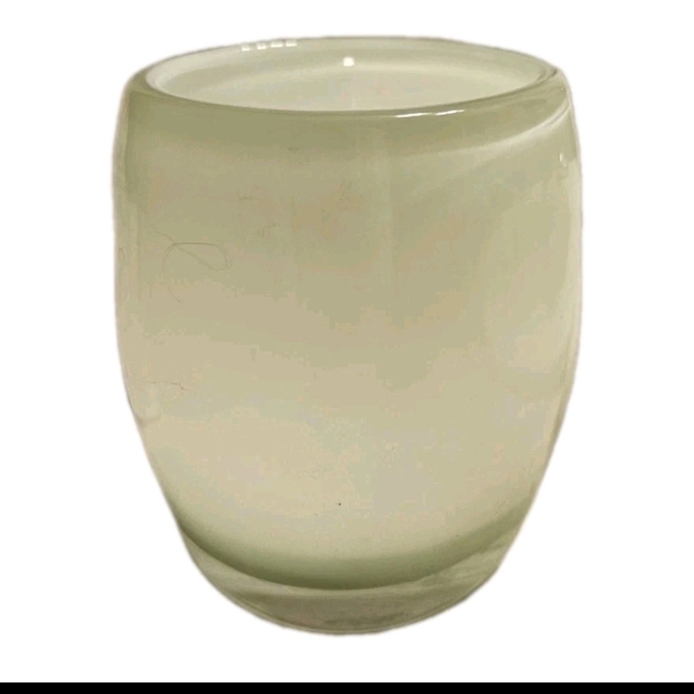 Glassybaby Candle Hand Blown Votive CandleHolder/Drinking Glass Honeydew /Second - Picture 6 of 6